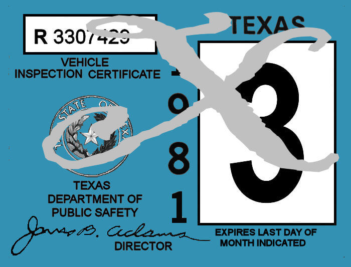 (image for) 1981 Texas Inspection sticker